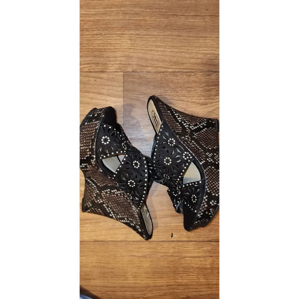 If Carini Wedge Sandals